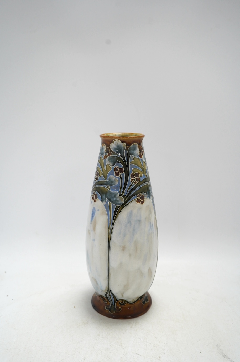 Mark V. Marshall, a Royal Doulton stoneware vase, 26.5cm. Condition - good